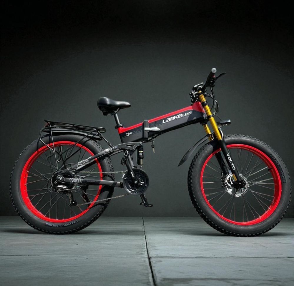 ‼️ВЕЛИКІ КОЛЕСА Складний Електрофетбайк Lankeleisi XT750 Plus 1000W‼️