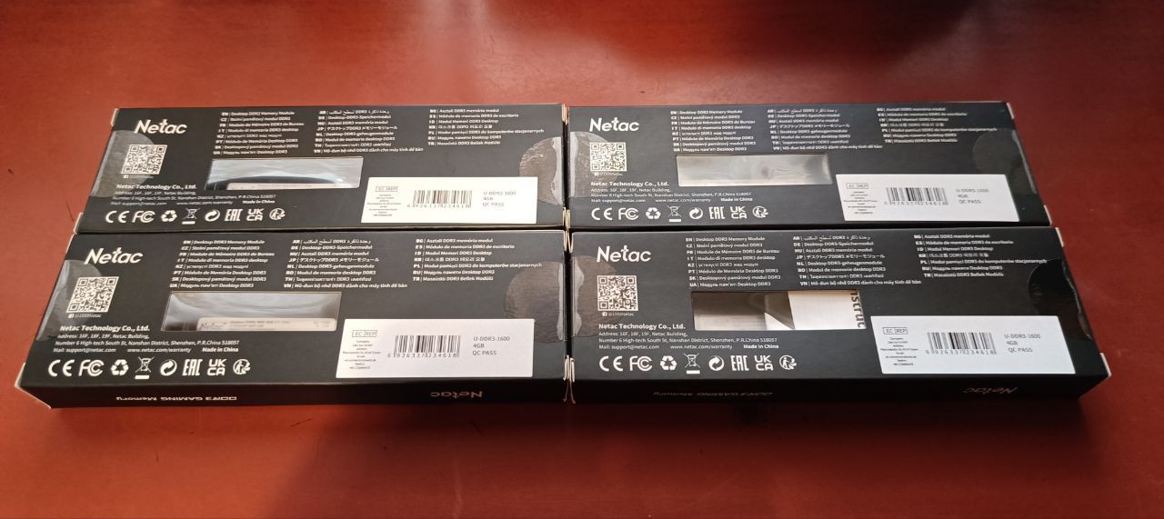Оперативна памʼять Netac Shadow DDR3 4Gb Gaming Memory