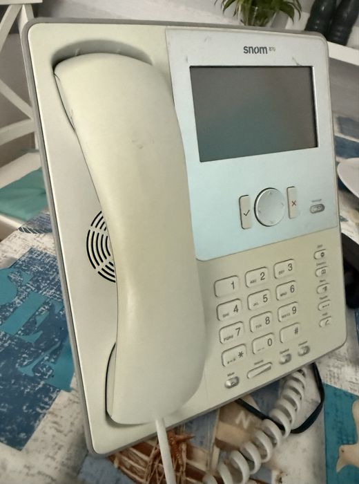 Telefon stacjonarny, przewodowy, biurowy SNOM 870 IP
