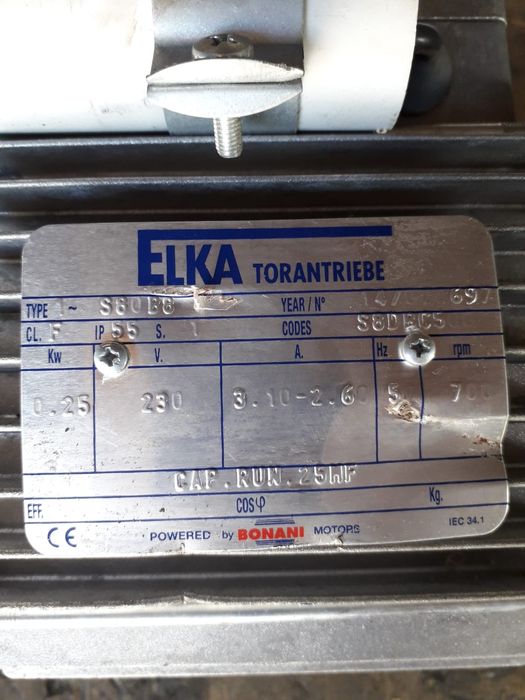 Motoreduktor 0,25 KW