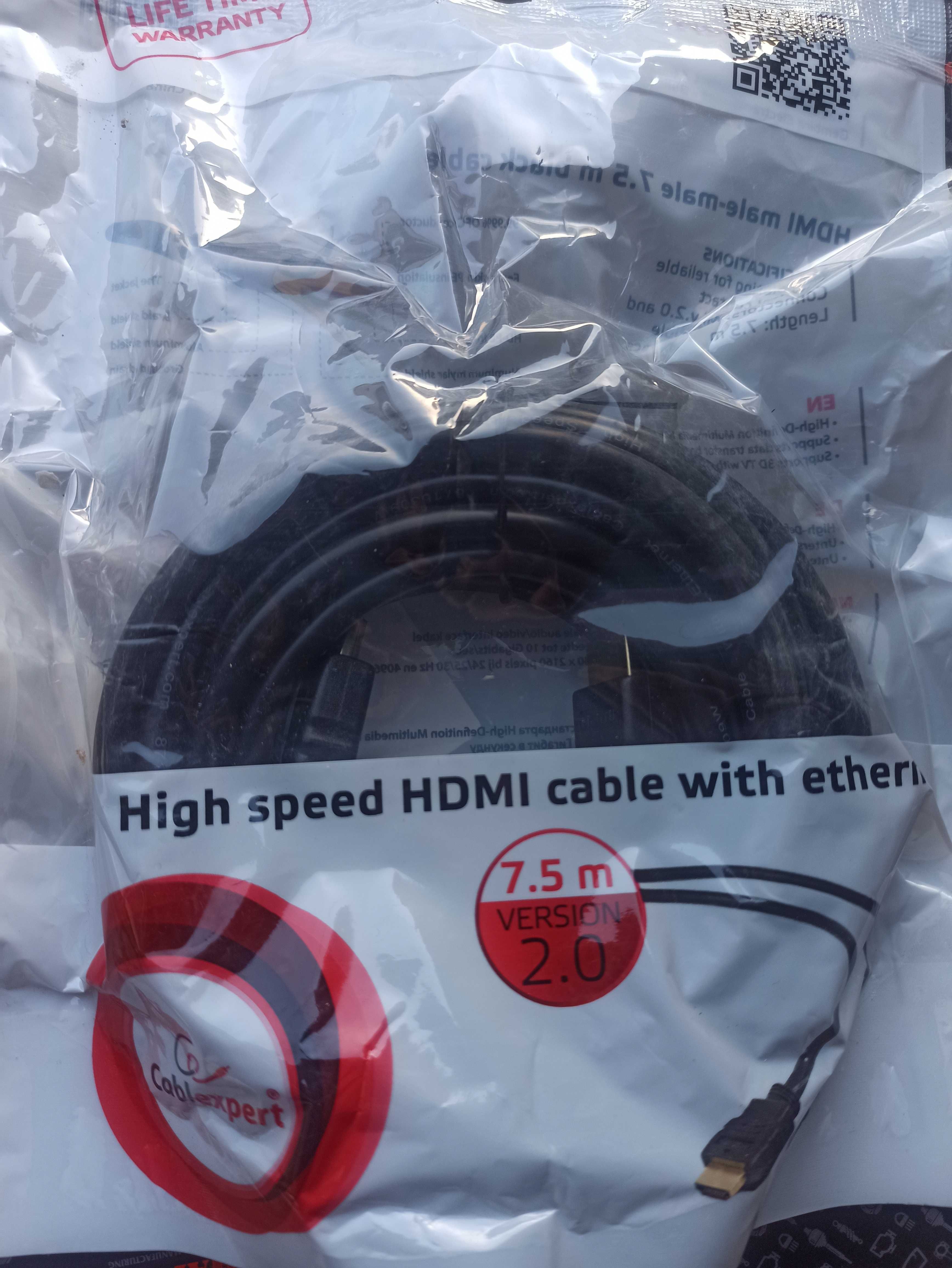 Кабель Cablexpert HDMI - HDMI v2.0 - 1.8 м, 3 м, 4.5 м, 7.5 м, 10 м