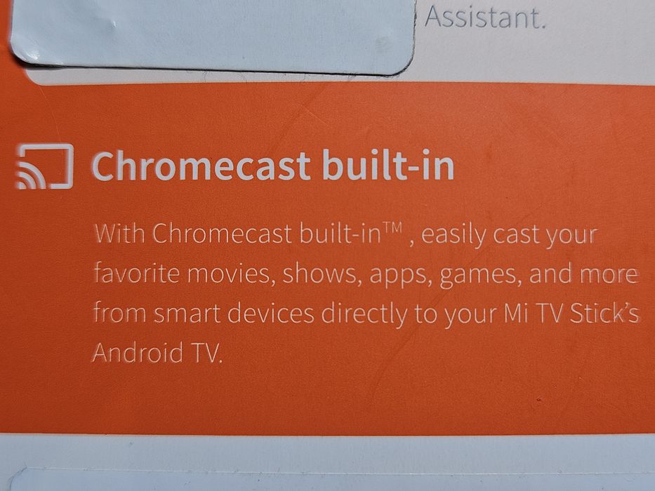 Mi TV Stick (Android TV + Chromecast + Bluetooth Voice Remote)