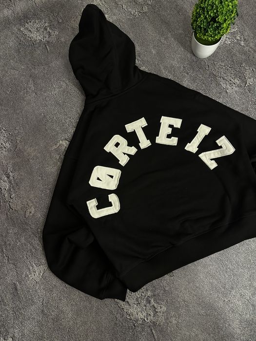 Зіп Худі Corteiz hoodie black чорне зип худи кортез