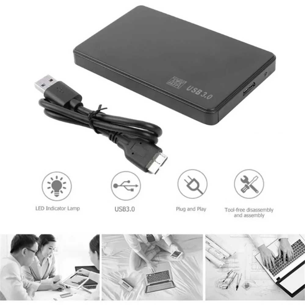 Gabinete de disco rígido externo para PC, HDD, SSD Case, USB 3.0