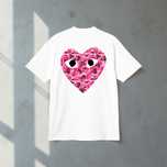 Футболка  Comme des Garcons Play Logo унисекс черная белая плей New