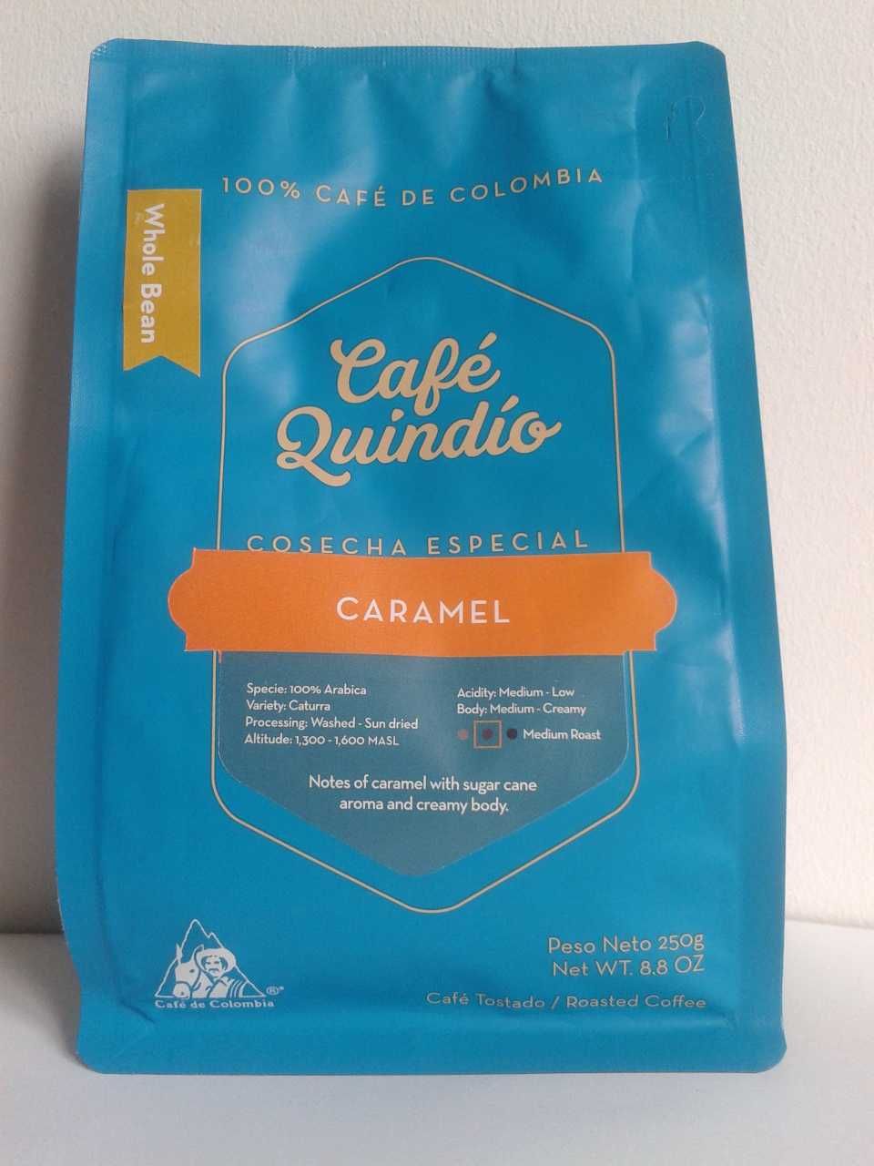 Cafe Quindio Kawa ziarnista z Kolumbii 250g KARMEL/ CZEKOLADA / JAGODA