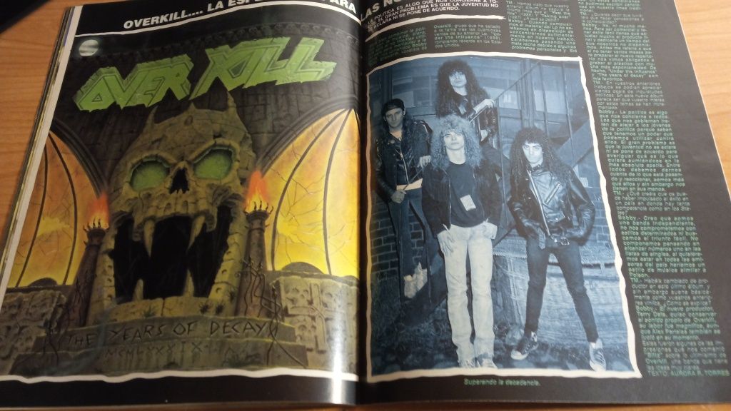 (troca) Revista Thrash 1989 Kreator King Diamond