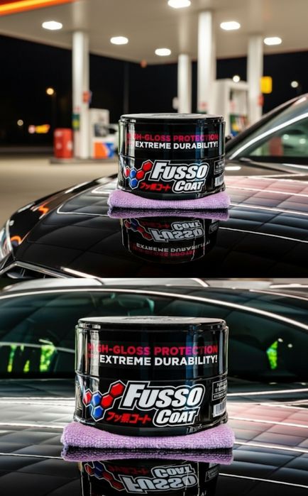 Фул-комплект Soft99 для ЛКП і Скла: Віск Fusso + Glaco Антидощ 12 міс.