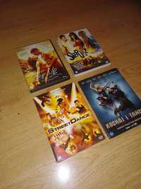 4 filmy DVD - musicale - Step Up 1 i 2 , Street Dance, Kochaj i tańcz