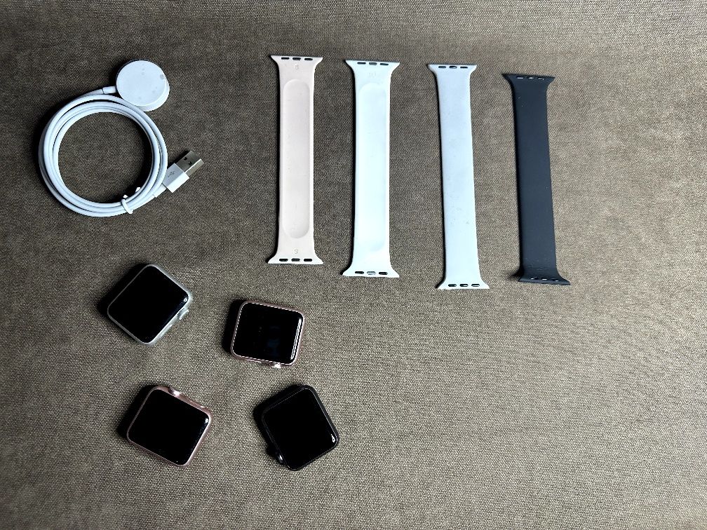 4× Apple Watch Series 1 + зарядка + ремінці — 2000 грн, торг