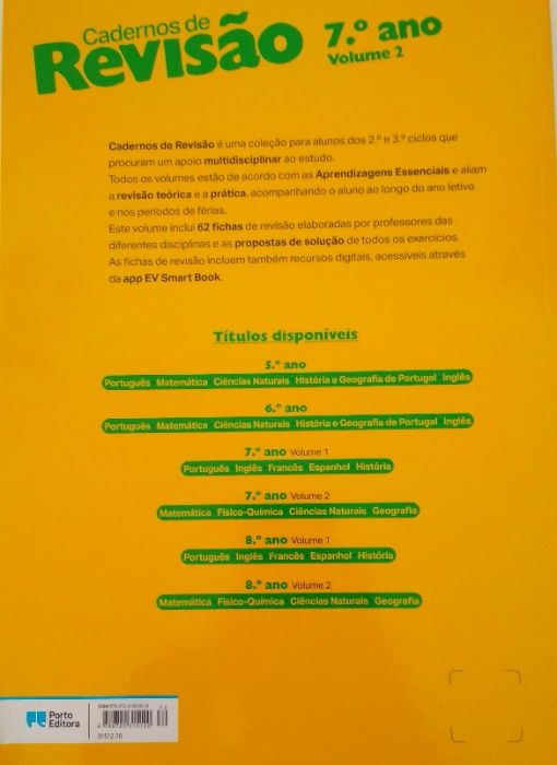 Livro revisão 7 matemática física ciências geografia