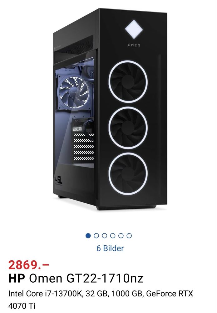 HP OMEN i7 13700k RTX 4070 Ti