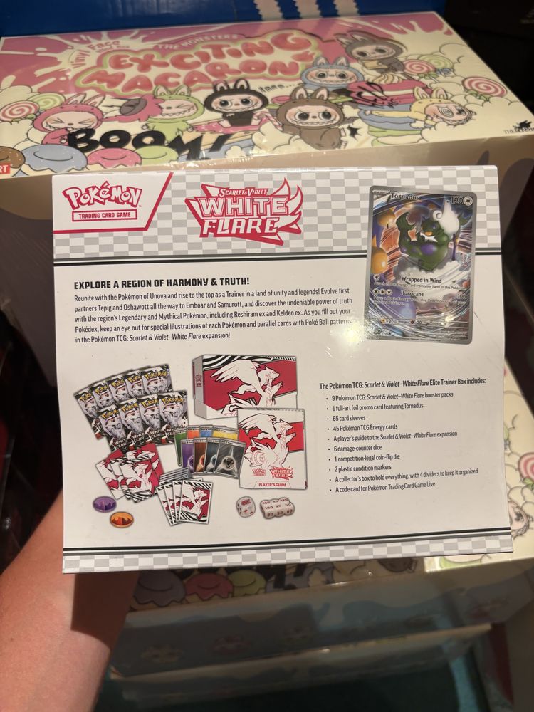 Pokemon etb black bolt & white flare zestaw