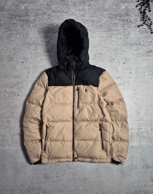 Kurtka puchowa Polo Ralph Lauren puffer XS męska z kapturem