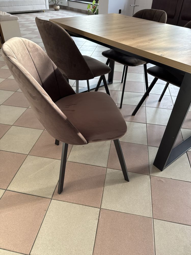 Stół i 4 krzesła Dąb Artisan