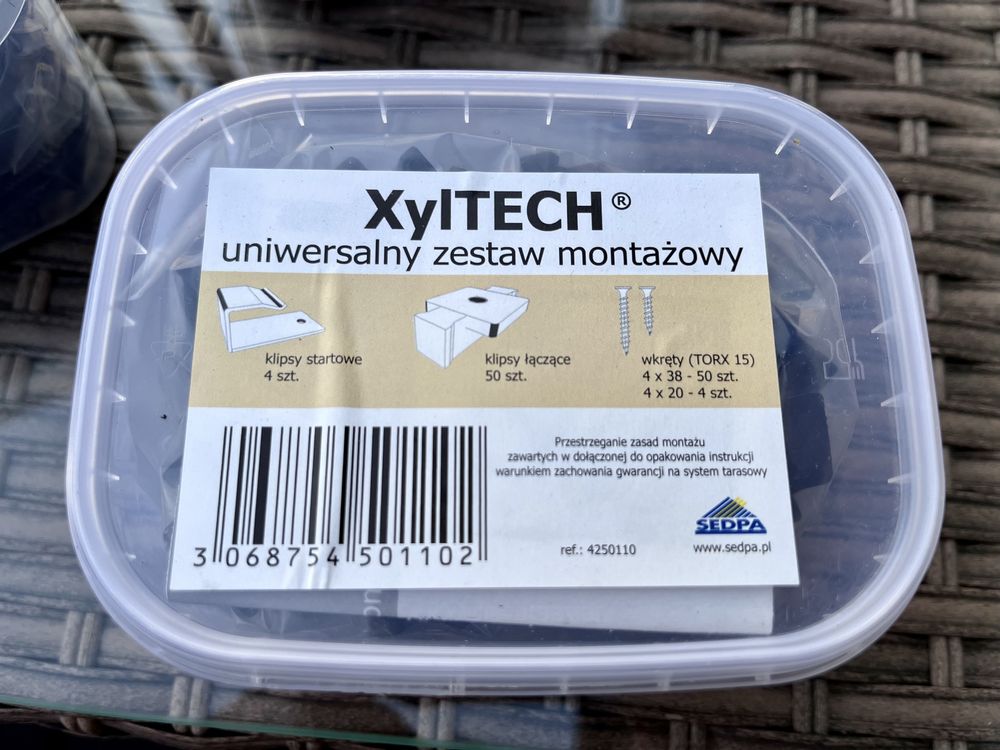 Klipsy do desek kompozytowych do mocowania desek tzw.ukryty montaż