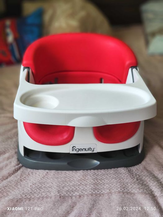 Ingenuity, Krzesełko, Baby Base Poppy Red, 2w1