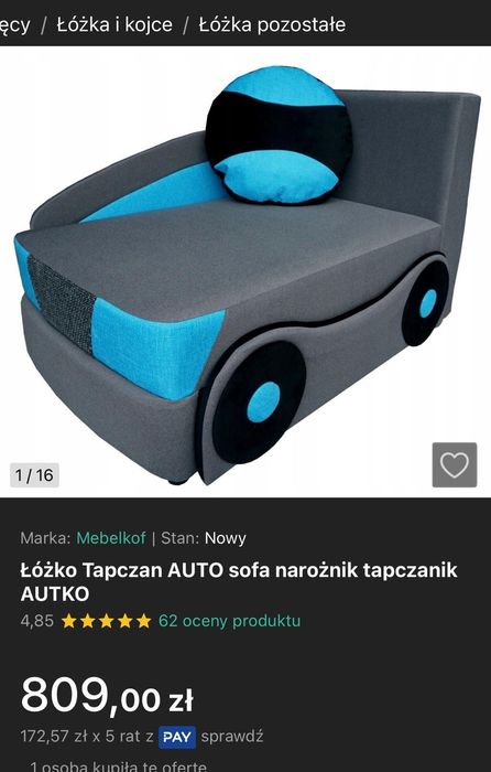 Łóżko tapczan sofa