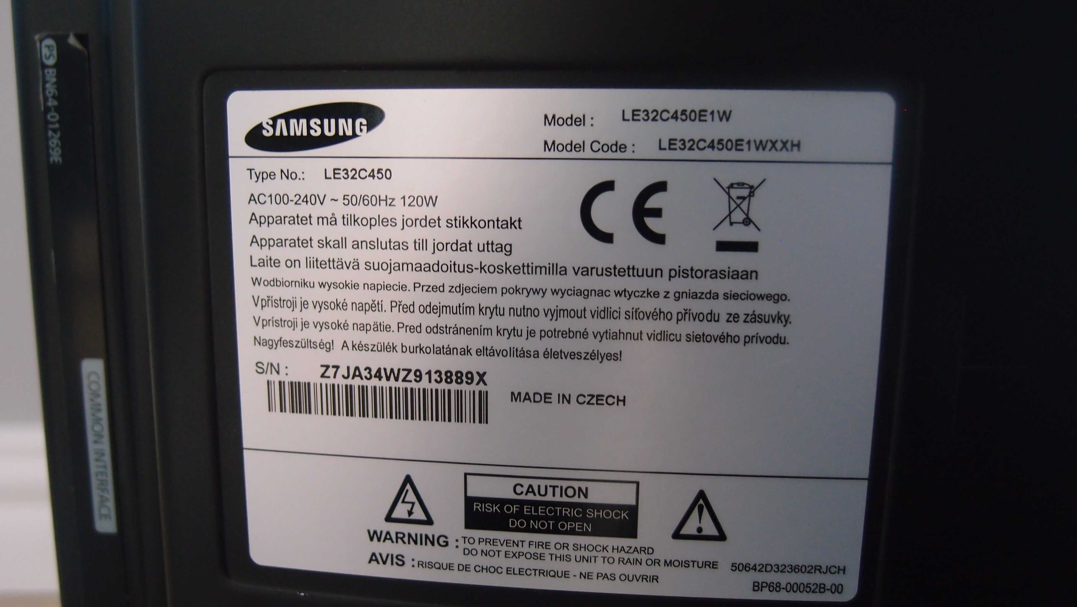 telewizor Samsung LE32C450E1W 32 cale + kabel + uchwyt + pilot