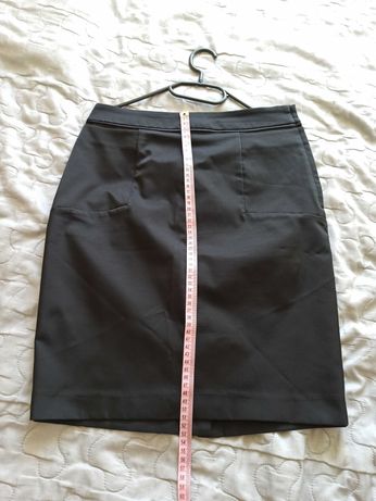 Elegancka spódnica H&M 38 czarna wyjściowa