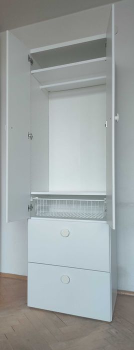 IKEA Stuva Grundlig Biała Szafa dziecięca młodzieżowa