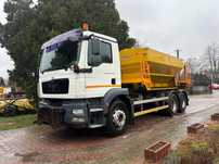 MAN TGM 26.290 6X4 SCHMIDT STARTOS II PIASKARKA PŁUG  MAN TGM 26.290 Piaskarka solarka schmidt 6x4 pług econ manual euro5
