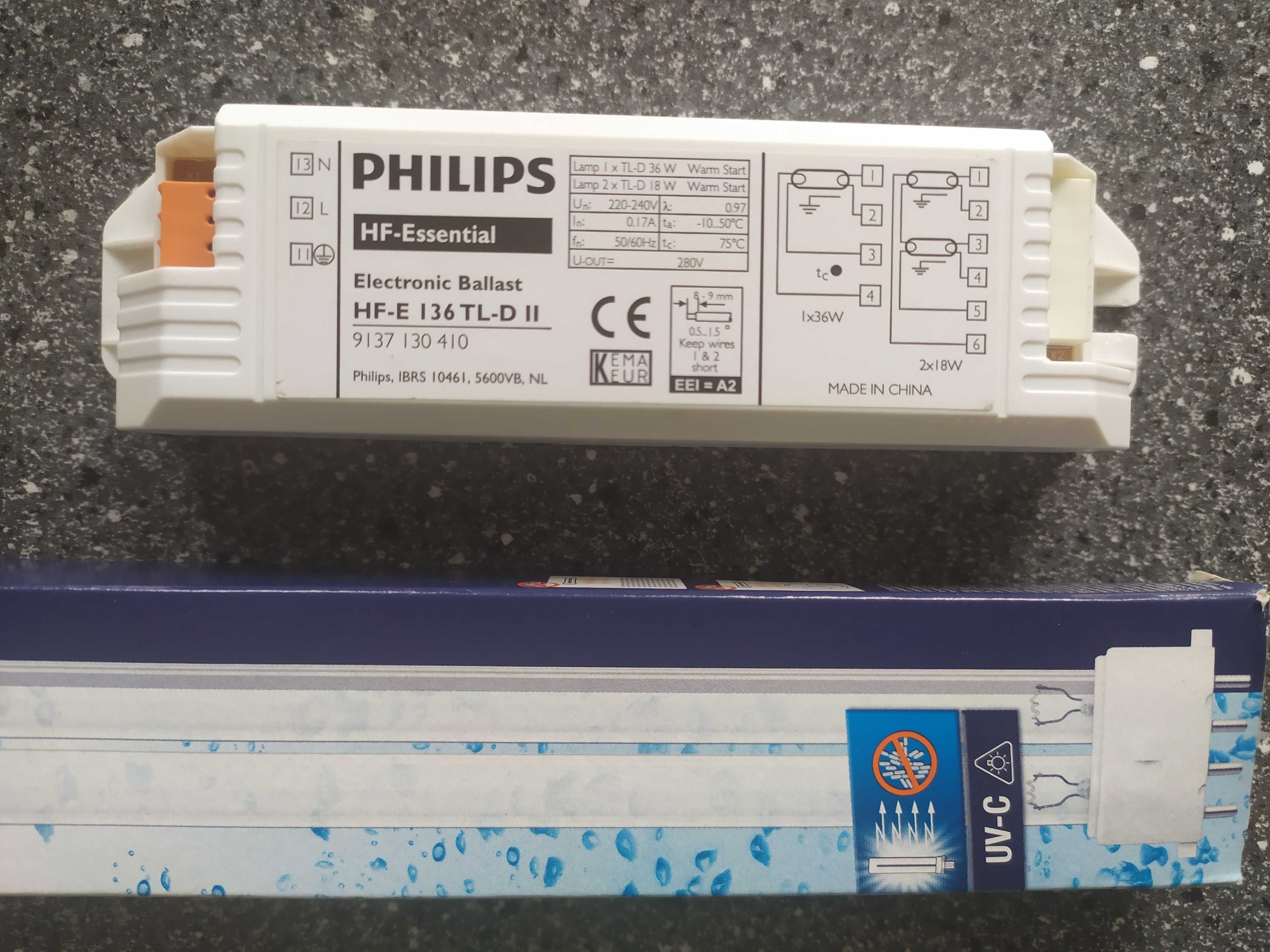 Lampa UV-C sterylizacyjna OSRAM PURITEC 11W + ballast phillips