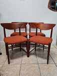Krzesło tekowe proj.P. Hvidt & O.M.Nielsen,Dania,mid-century,vintage