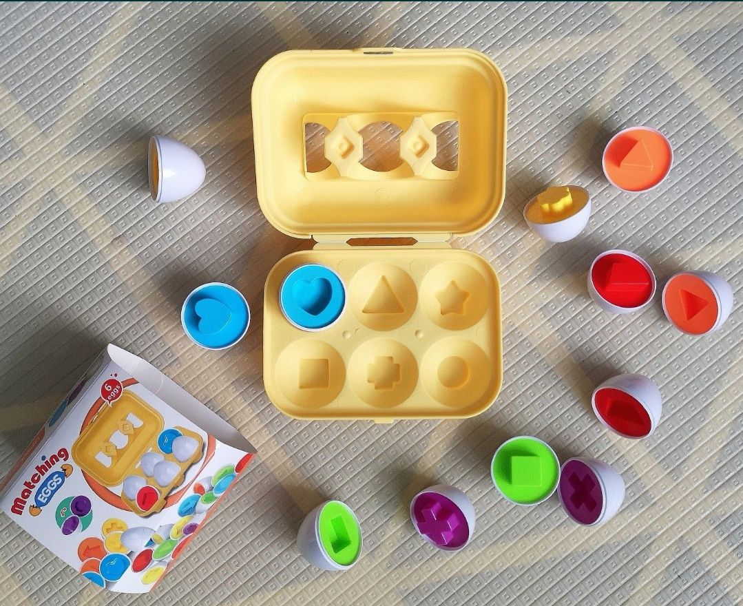 Jajka do układania sorter kształty Montessori
