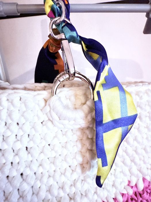 Koszyk- torebka z dzianiny