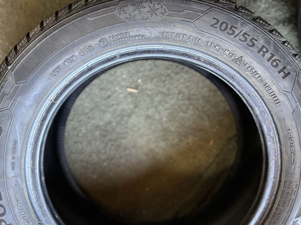 4x 205/55R16 91H BARUM POLARIS 5 opona zimowa M+S 3PMSF