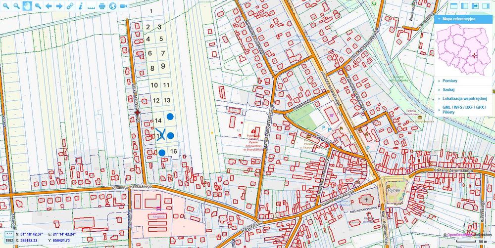 Działki budowlane, Skaryszew, 900–1200 m² , Świetna lokalizacja!