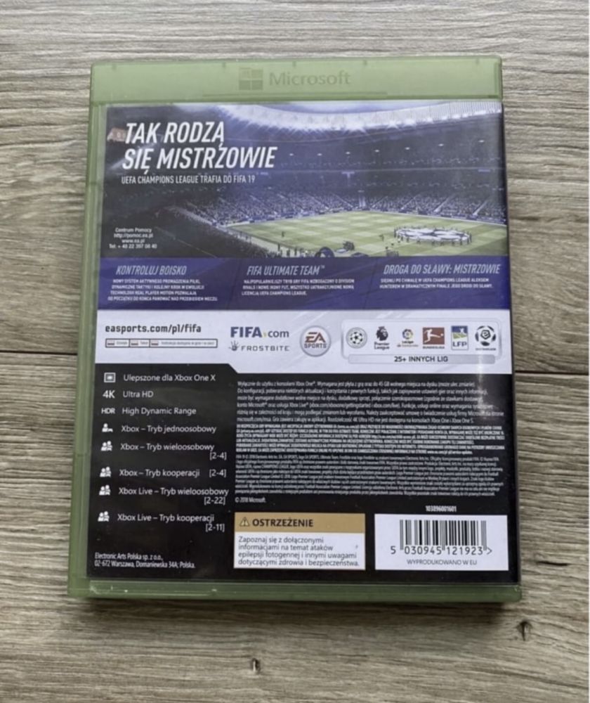 Gra FIFA 19 PL Xbox One S X Xbox Series X