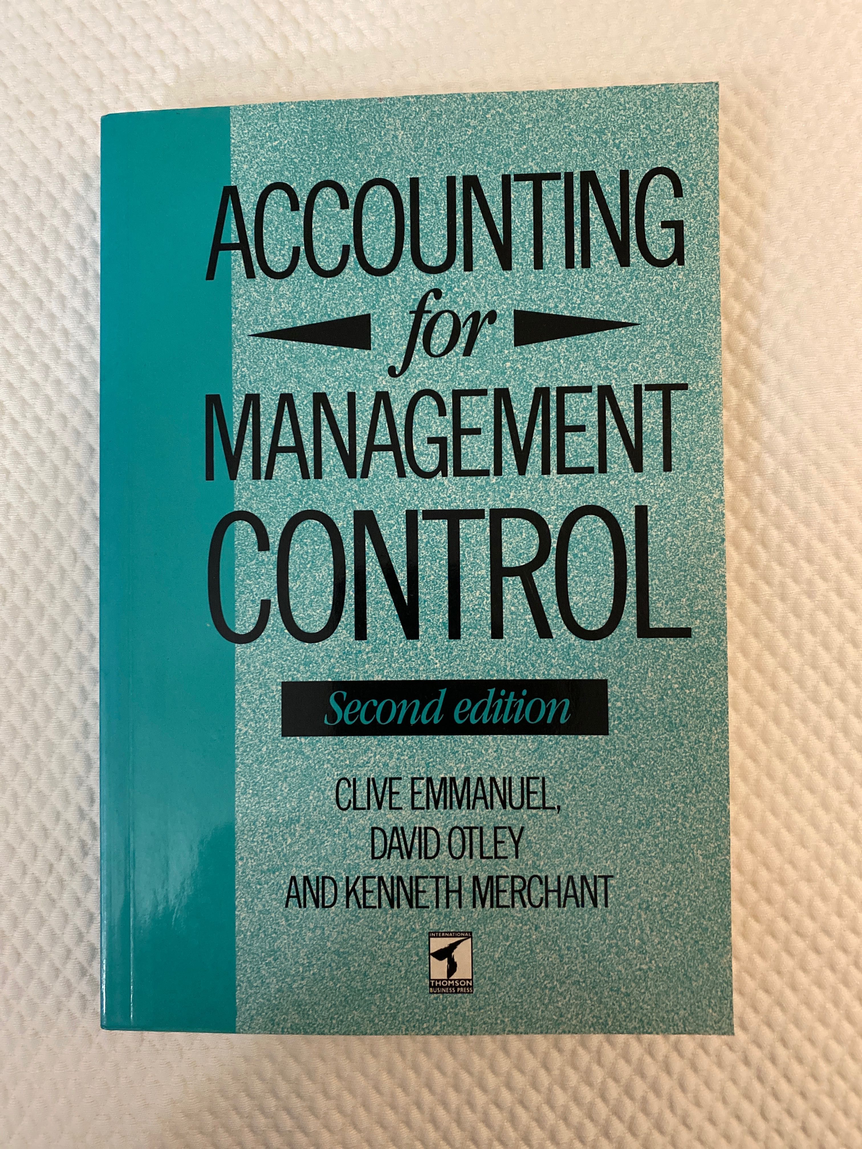 Accounting for Management Control