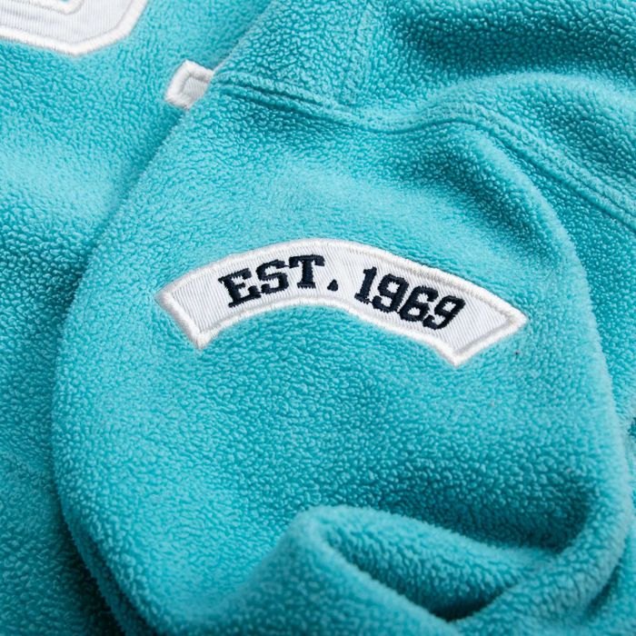 Gap bluza polarowa z kapturem XXL turkusowa damska