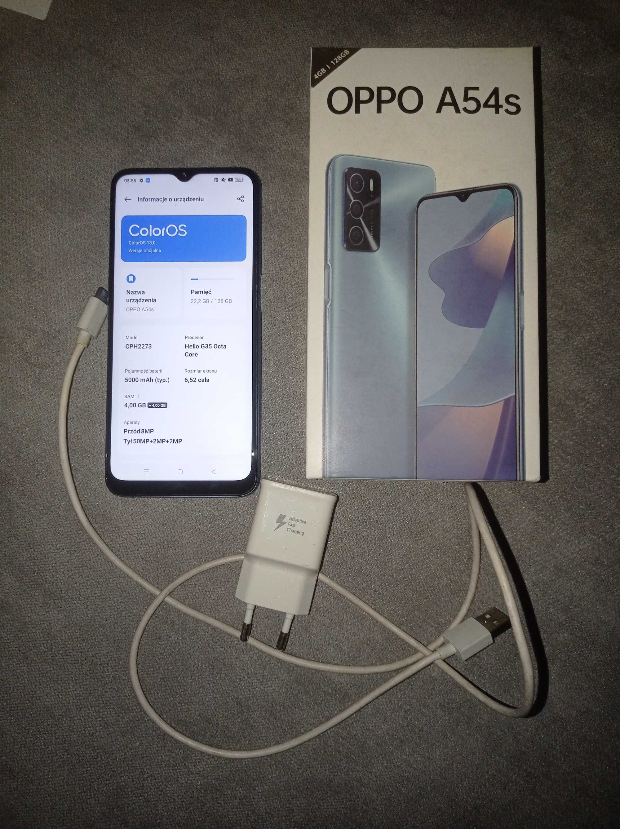 OPPO A54s 4GB/128GB Pearl Blue 5000mah