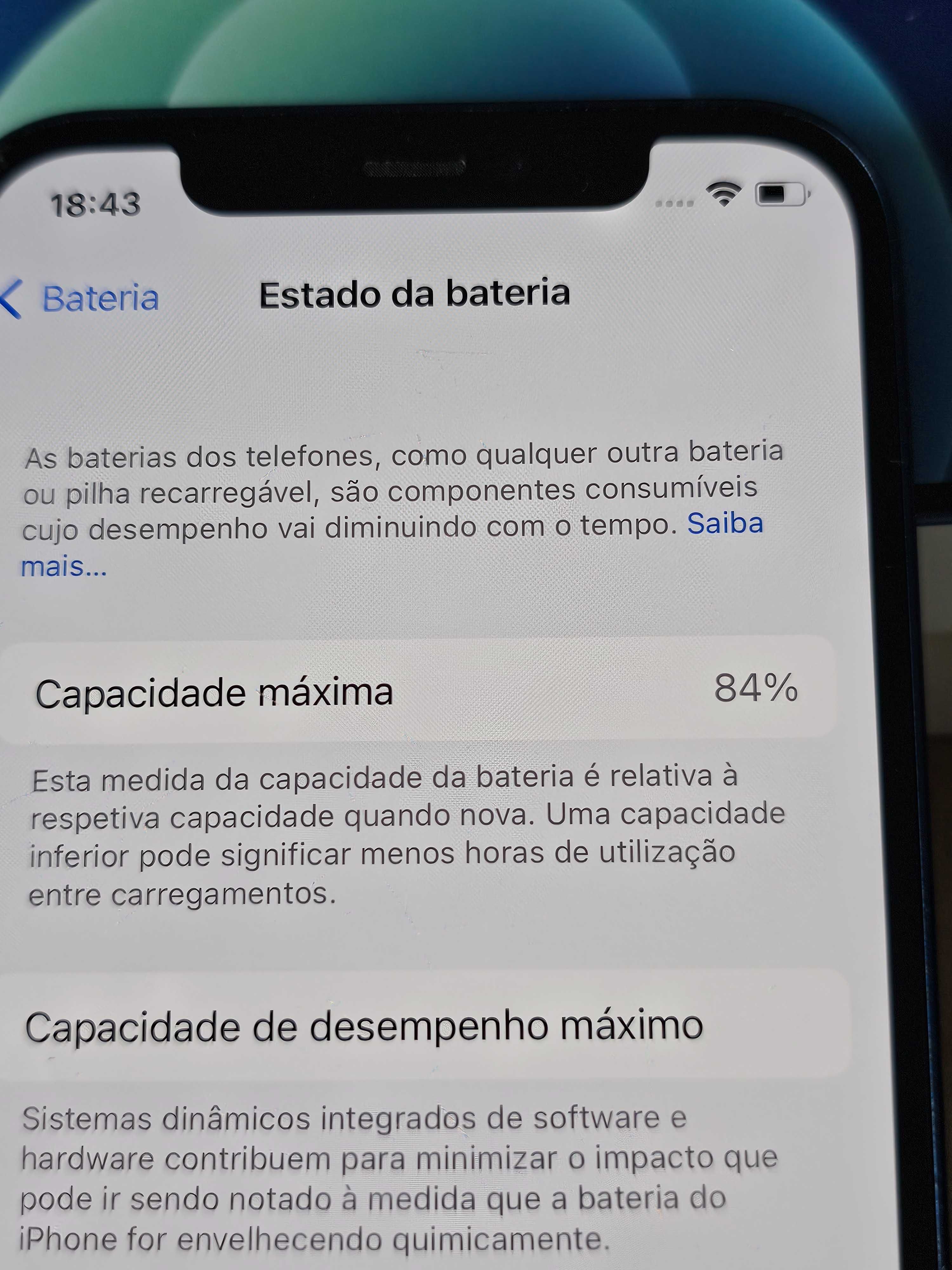 Iphone 12 128GB . Bateria 84%. Muito bom.  Tudo de origem.
