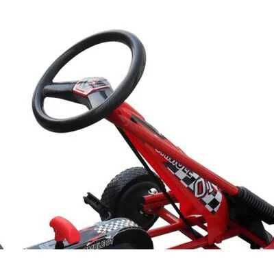 Gokart dla dzieci, z pedałami, czerwony