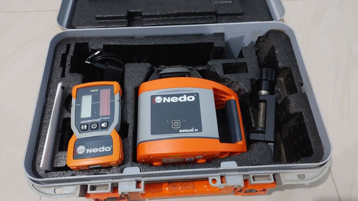 Ротаційний нівелір NEDO SIRIUS 1H + ACCEPTOR 2