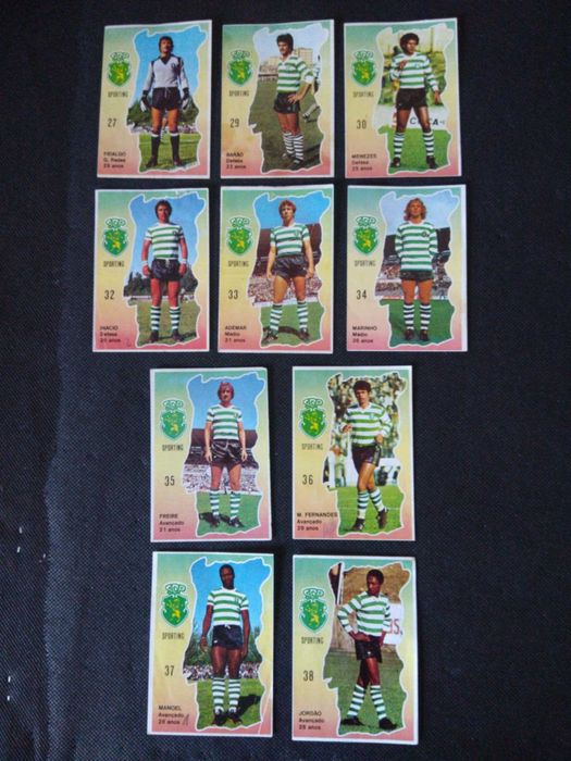 Cromos Retirados do Sporting Ídolos de Portugal 1980/81