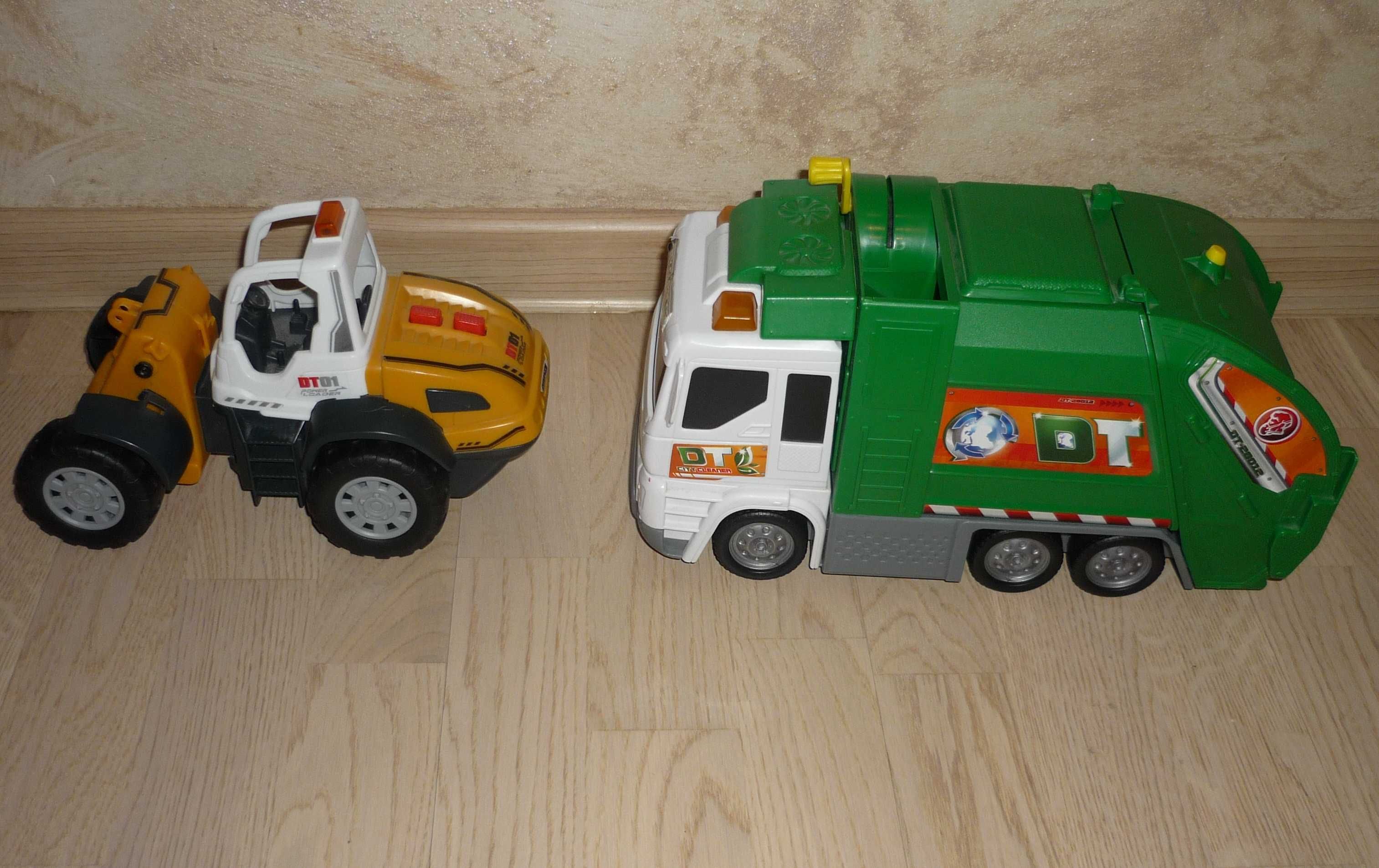 Duża śmieciarka Dickie Toys Światło Dźwięk + drugi pojazd