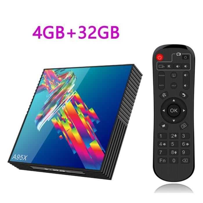 Smart TV Box Android 9.0 TV Box 4K Quad Core 4GB 32GB A95X R3 RK3318