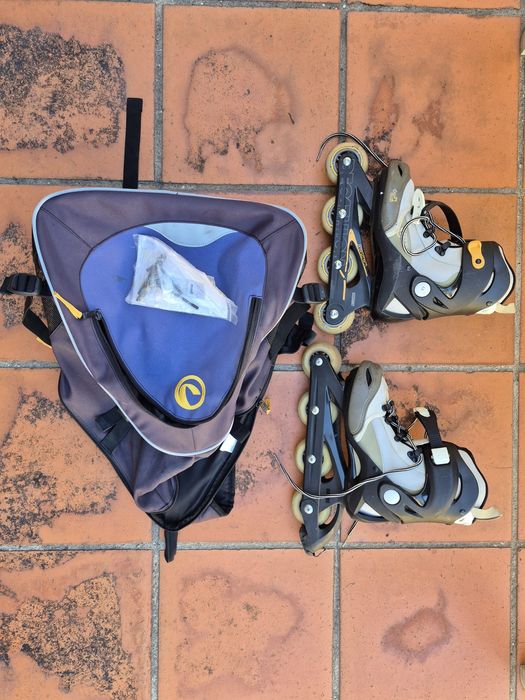 Patins em linha em bom estado