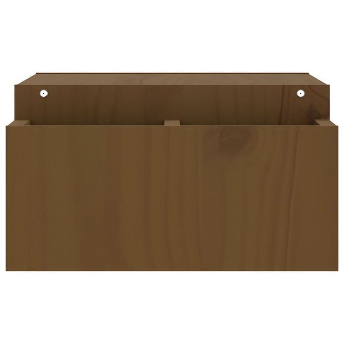Vidaxl Podstawka Na Monitor, Miodowy Brąz, 70X27,5X15 Cm, Lita Sosna