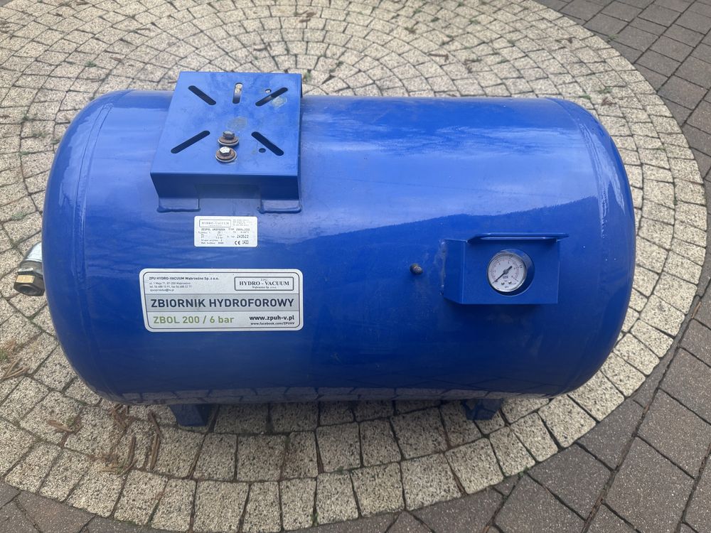 Zbiornik hydroforowy 200l poziomy ZBOL Hydro Vacuum