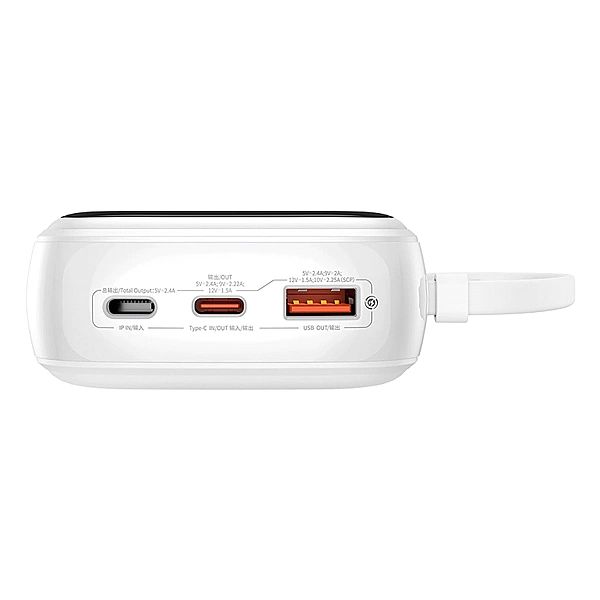 Powerbank Baseus Qpow Pro+ 20000mAh 22.5W z wbudowanym kablem USB-C i