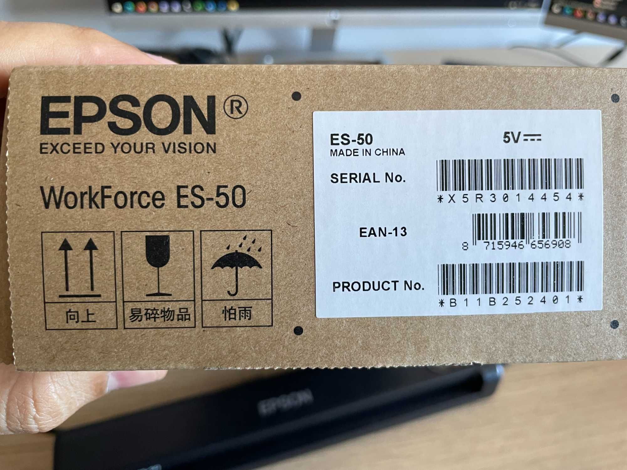 Scanner Epson Workforce ES-50 ultra compacto