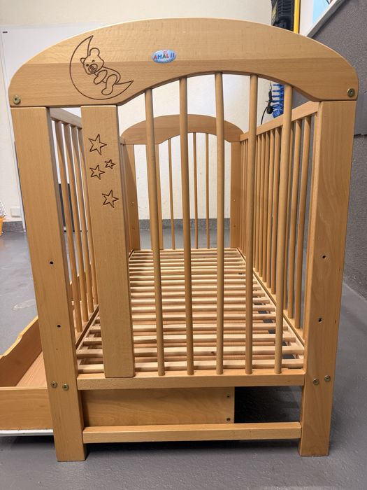 Łóżeczko dla dziecka Natalia 120x60 z szuflada