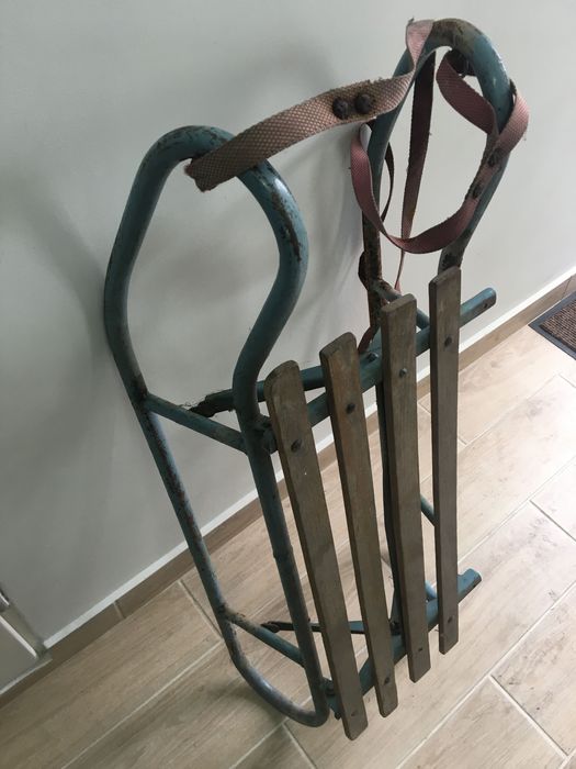 Stare składane sanki dla dziecka, do renowacji