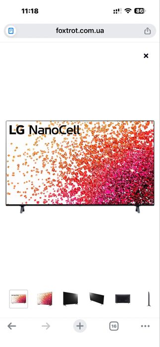 Телевізор LG 50NANO756PA